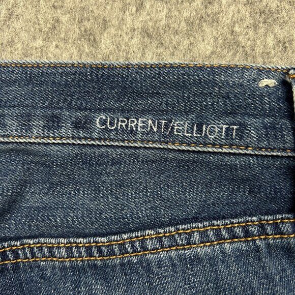 Current/Elliott The Original Straight Jeans Women's Size 27 Button Fly Denim - Picture 8 of 12